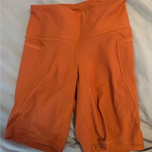 Women's High-Waisted 8 inch Biker Shorts with Pockets